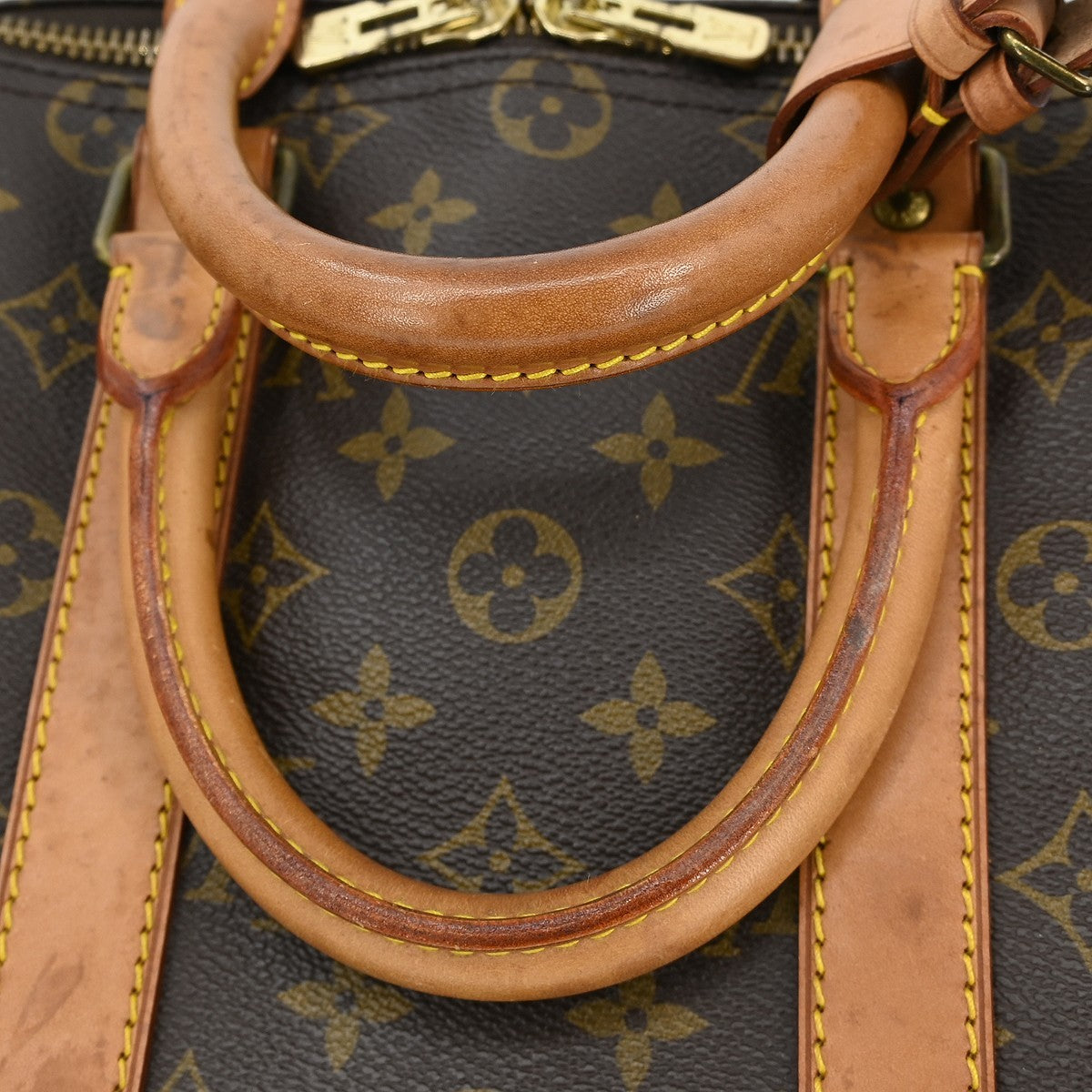 Louis Vuitton Keepall Bag Monogram Canvas Brown Canvas Travel Bag Bag (Pre-Owned)