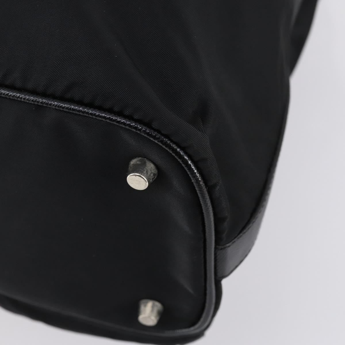 Prada Double Pocket Shoulder Bag Tessuto Black Nylon Shoulder Bag Bag (Pre-Owned)