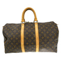 Louis Vuitton Keepall Bag Monogram Canvas Brown Canvas Travel Bag Bag (Pre-Owned)