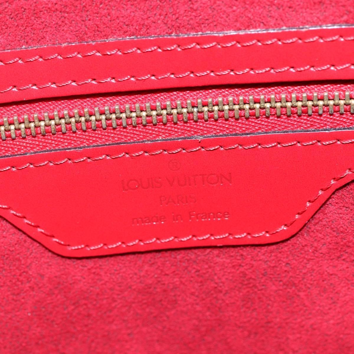 Louis Vuitton Saint Jacques Handbag Epi Leather Red Leather Shoulder Bag Bag (Pre-Owned)