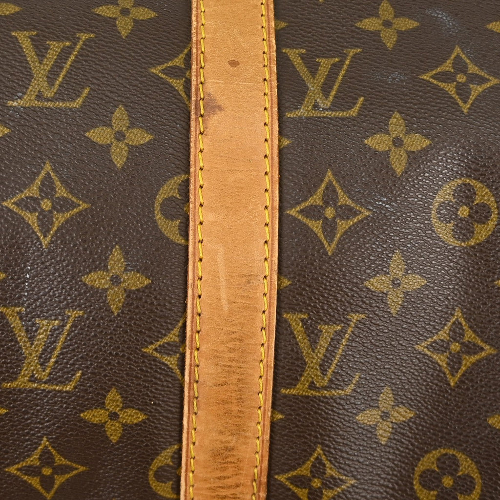 Louis Vuitton Keepall Bag Monogram Canvas Brown Canvas Travel Bag Bag (Pre-Owned)