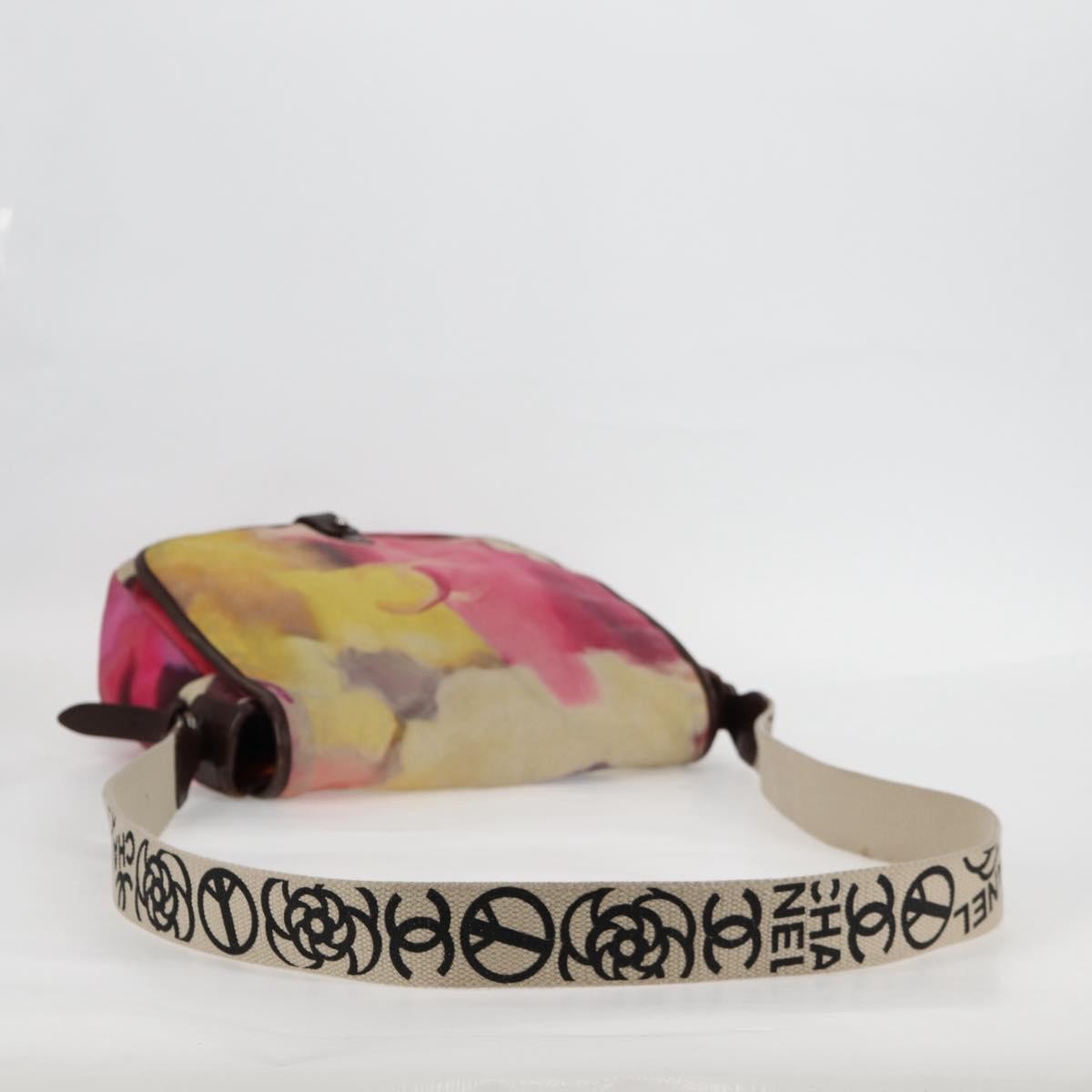 Chanel Flower Power Messenger Bag Multicolor Printed Nubuck Multicolour Suede Shoulder Bag Bag (Pre-Owned)