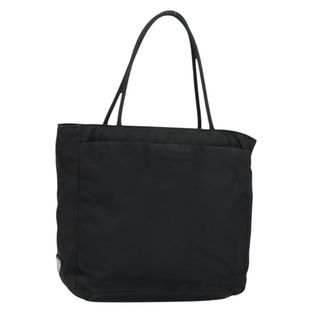 Prada Vintage Tote Tessuto Black Nylon Tote Bag Bag (Pre-Owned)