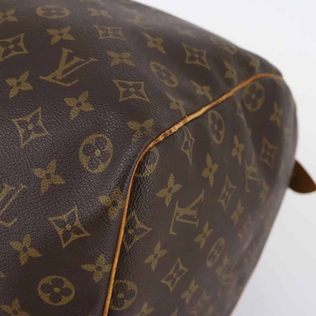 Louis Vuitton Keepall Bag Monogram Canvas Brown Canvas Travel Bag Bag (Pre-Owned)