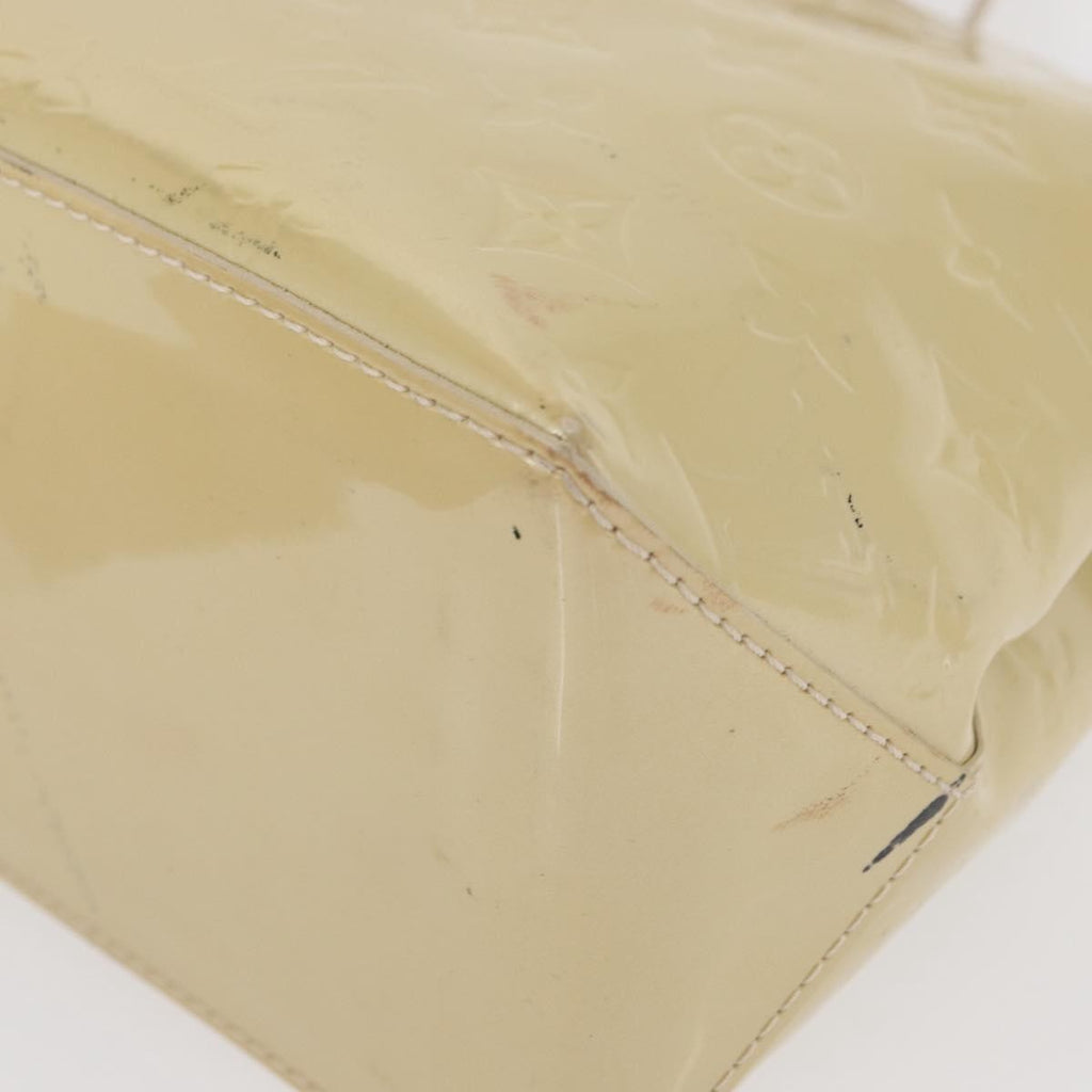 Louis Vuitton Wilshire Handbag Monogram Vernis Beige Patent_Leather Handbag (Pre-Owned)