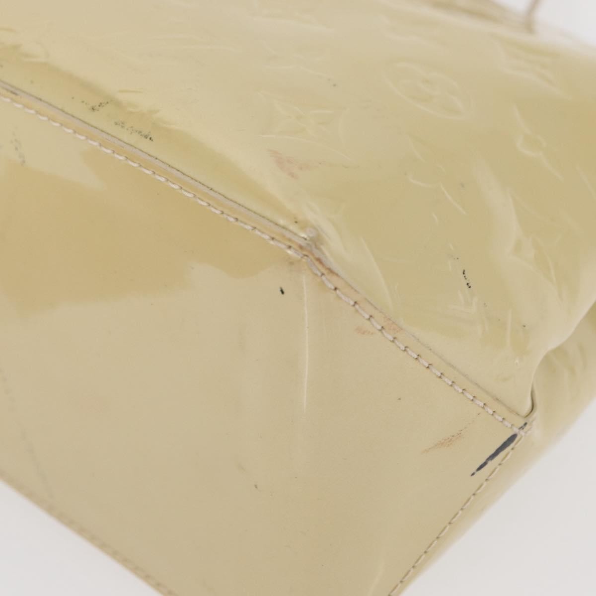 Louis Vuitton Wilshire Handbag Monogram Vernis Beige Patent_Leather Handbag (Pre-Owned)