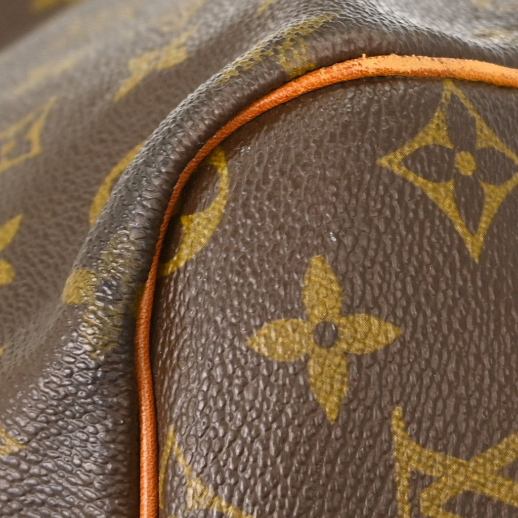Louis Vuitton Keepall Bandouliere Bag Monogram Canvas Brown Canvas Travel Bag Bag (Pre-Owned)