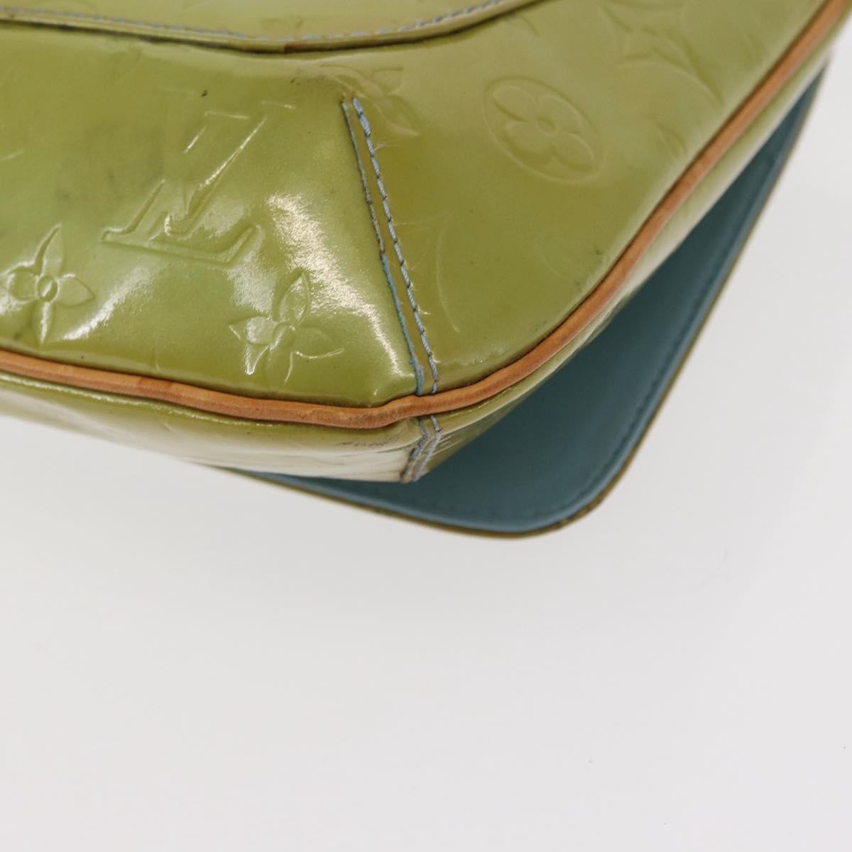 Louis Vuitton Thompson Street Handbag Monogram Vernis Blue Patent_Leather Shoulder Bag Bag (Pre-Owned)