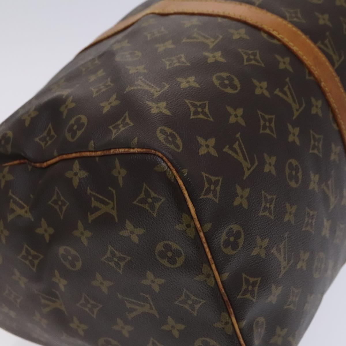 Louis Vuitton Keepall Bag Monogram Canvas Brown Canvas Travel Bag Bag (Pre-Owned)