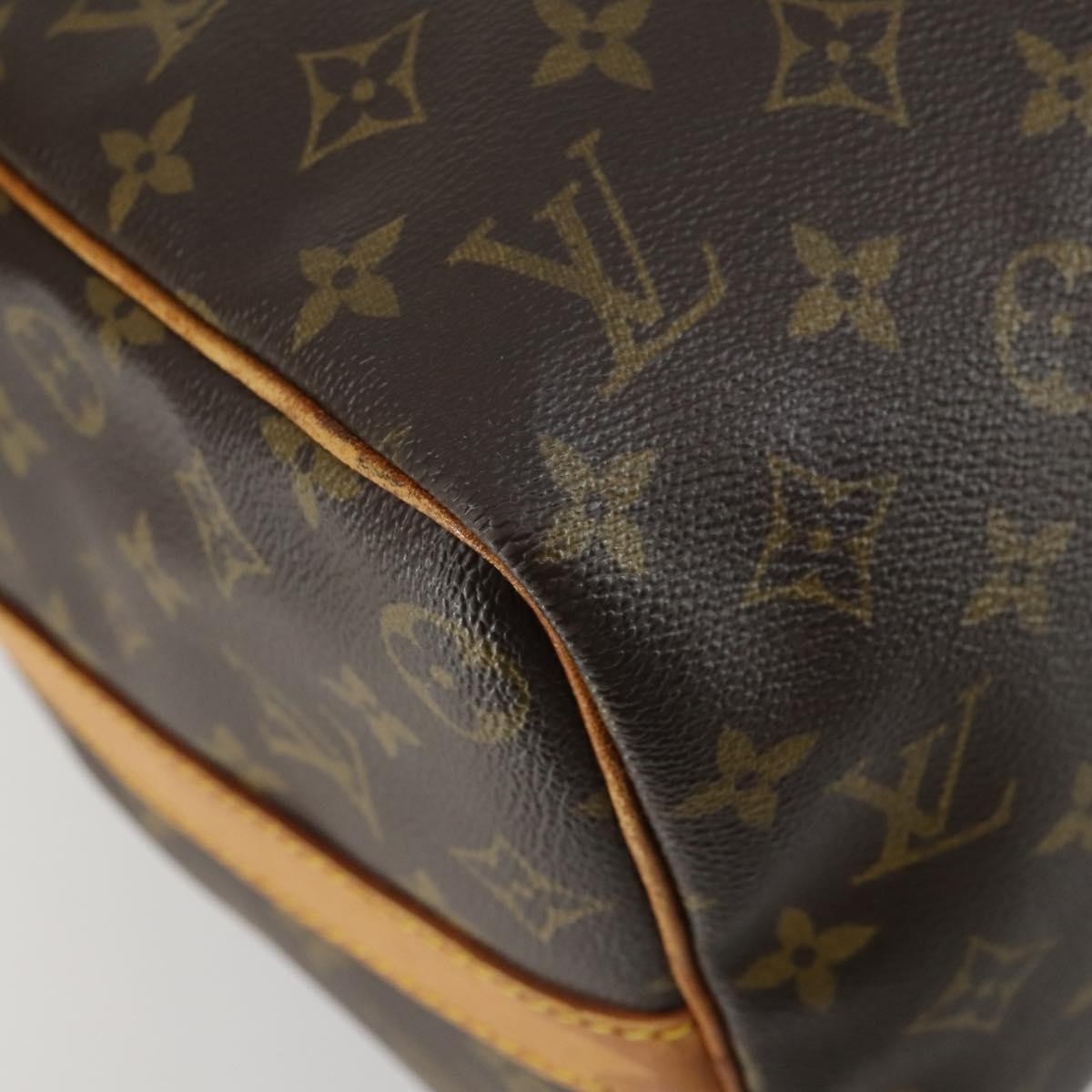 Louis Vuitton Keepall Bandouliere Bag Monogram Canvas Brown Canvas Travel Bag Bag (Pre-Owned)