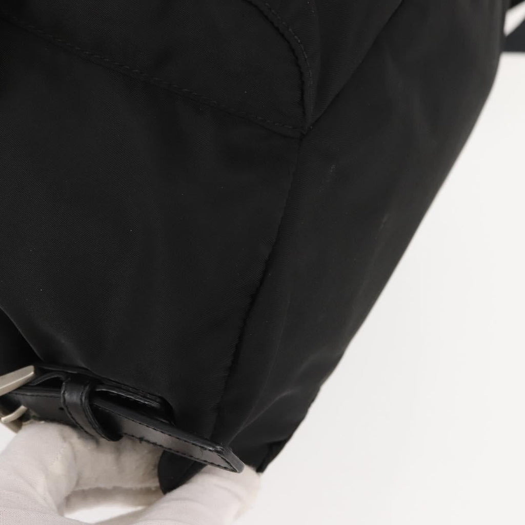Prada Front Pocket Backpack Tessuto Black Nylon Backpack Bag (Pre-Owned)