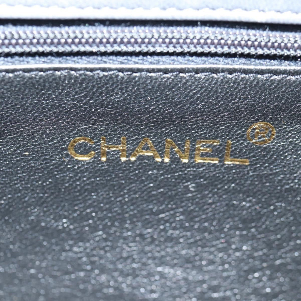 Chanel Vintage Camellia Flap Bag Satin Gray Satin Clutche & Pouche Bag (Pre-Owned)