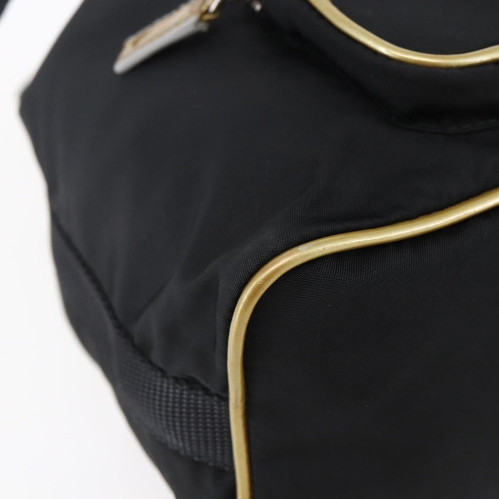 Prada Duet Drawstring Bucket Bag Tessuto Black Nylon Bag (Pre-Owned)