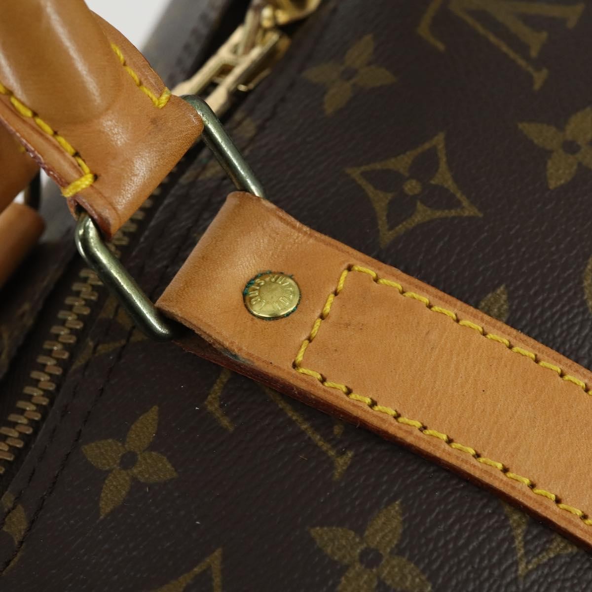 Louis Vuitton Keepall Bag Monogram Canvas Brown Canvas Travel Bag Bag (Pre-Owned)