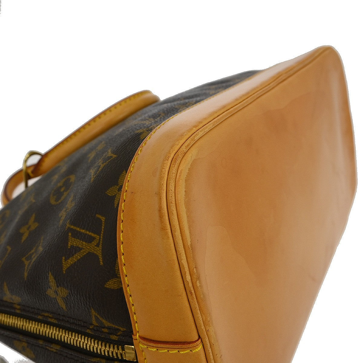 Louis Vuitton Alma Handbag Monogram Canvas Brown Canvas Handbag (Pre-Owned)