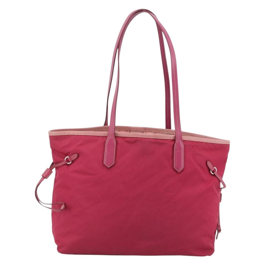 Prada Vintage Tote Tessuto Pink Nylon Tote Bag Bag (Pre-Owned)