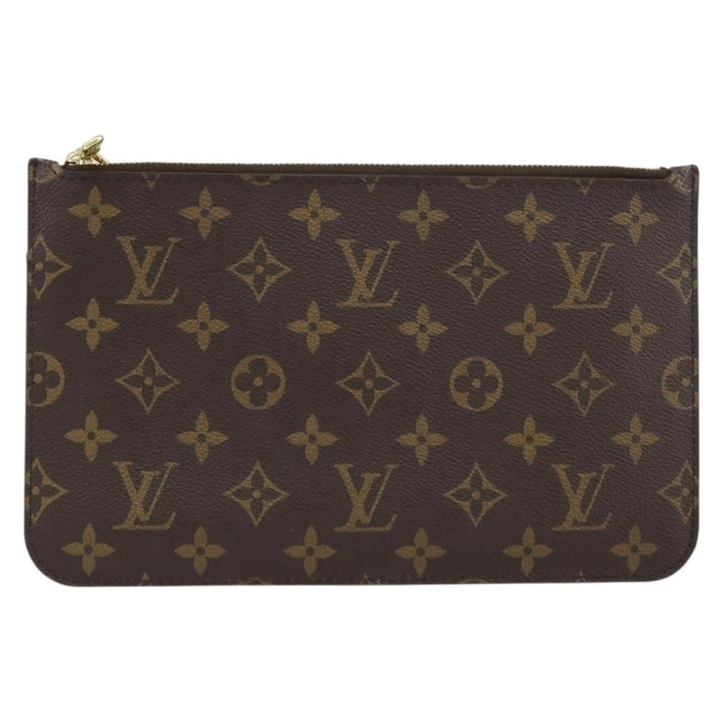 Louis Vuitton Neverfull Pochette Monogram Canvas Brown Canvas Clutche & Pouche Bag (Pre-Owned)