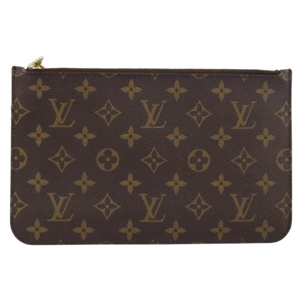 Louis Vuitton Neverfull Pochette Monogram Canvas Brown Canvas Clutche & Pouche Bag (Pre-Owned)