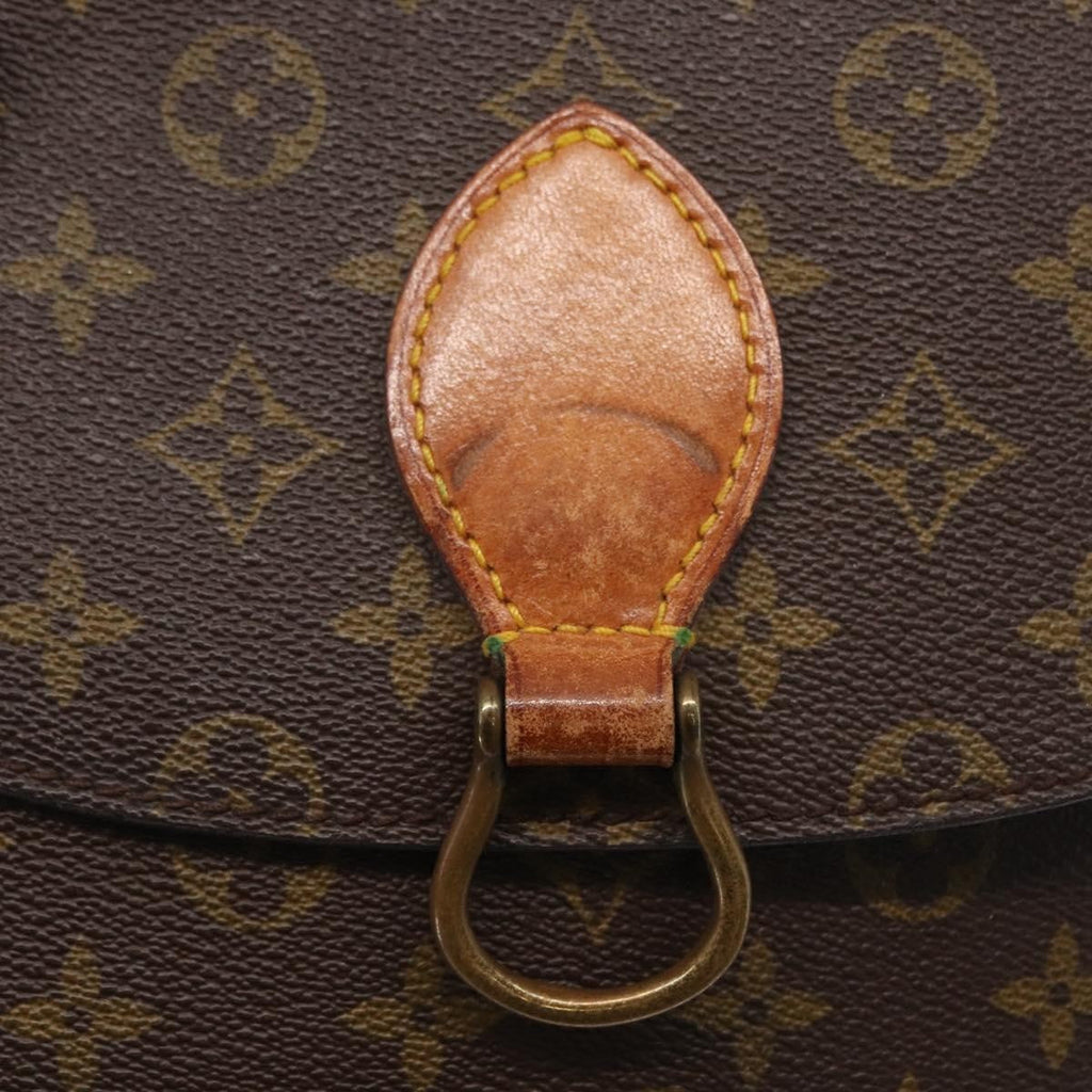 Louis Vuitton Saint Cloud Handbag Monogram Canvas Brown Canvas Shoulder Bag Bag (Pre-Owned)