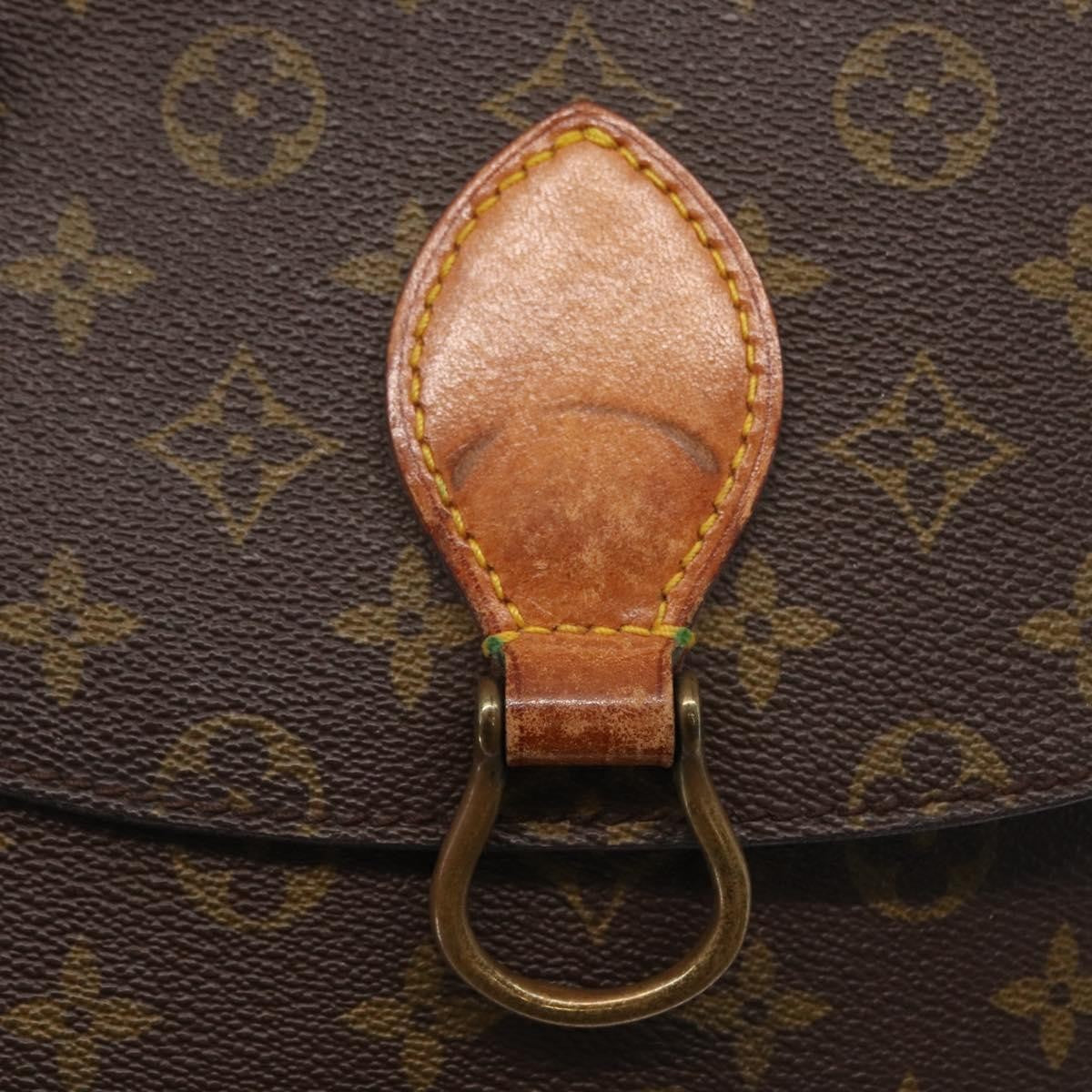 Louis Vuitton Saint Cloud Handbag Monogram Canvas Brown Canvas Shoulder Bag Bag (Pre-Owned)