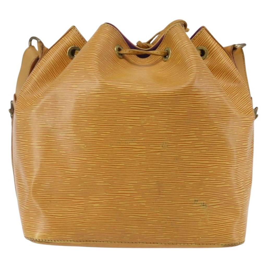 Louis Vuitton Petit Noe Handbag Epi Leather Yellow Leather Shoulder Bag Bag (Pre-Owned)
