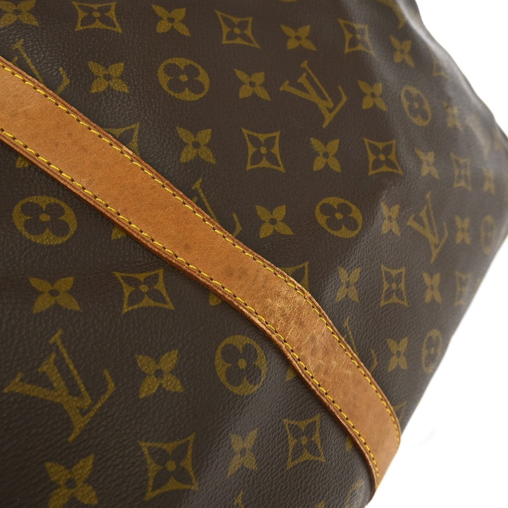 Louis Vuitton Keepall Bag Monogram Canvas Brown Canvas Travel Bag Bag (Pre-Owned)