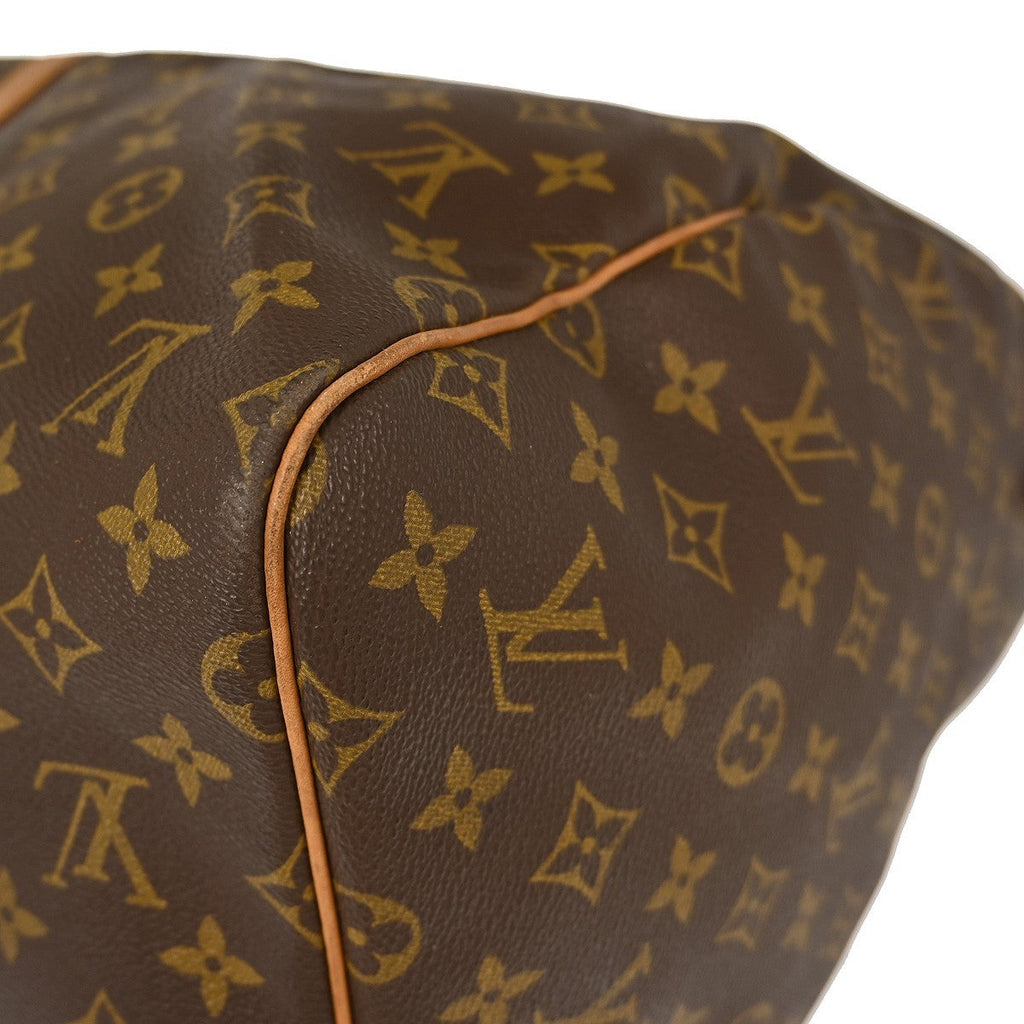 Louis Vuitton Keepall Bag Monogram Canvas Brown Canvas Travel Bag Bag (Pre-Owned)