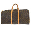 Louis Vuitton Keepall Bag Monogram Canvas Brown Canvas Travel Bag Bag (Pre-Owned)