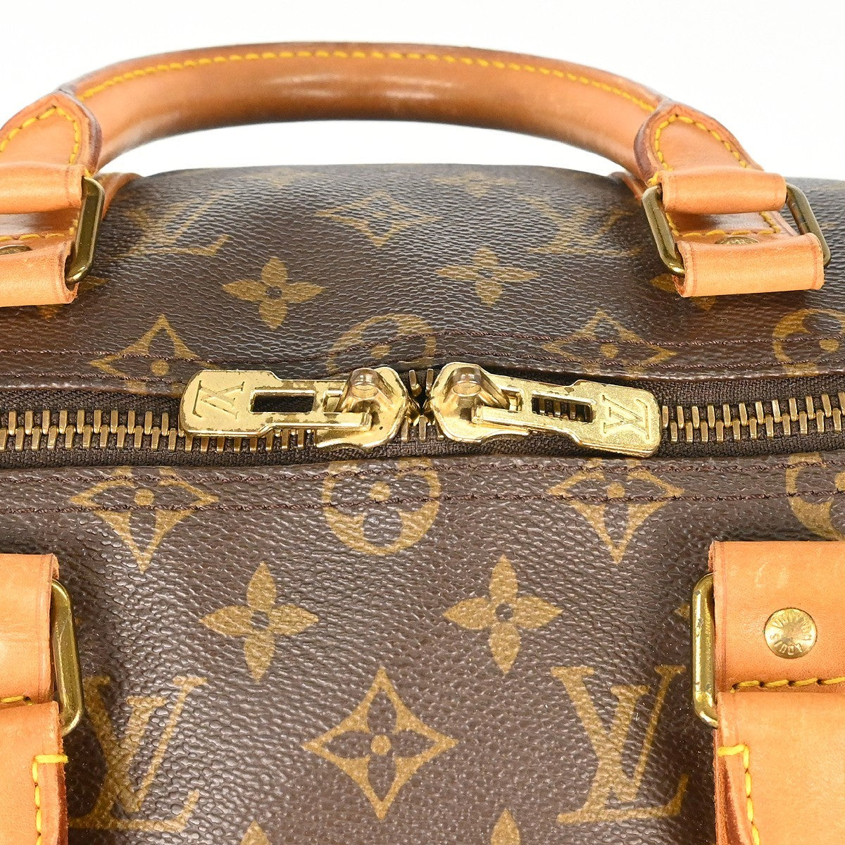 Louis Vuitton Keepall Bag Monogram Canvas Brown Canvas Travel Bag Bag (Pre-Owned)