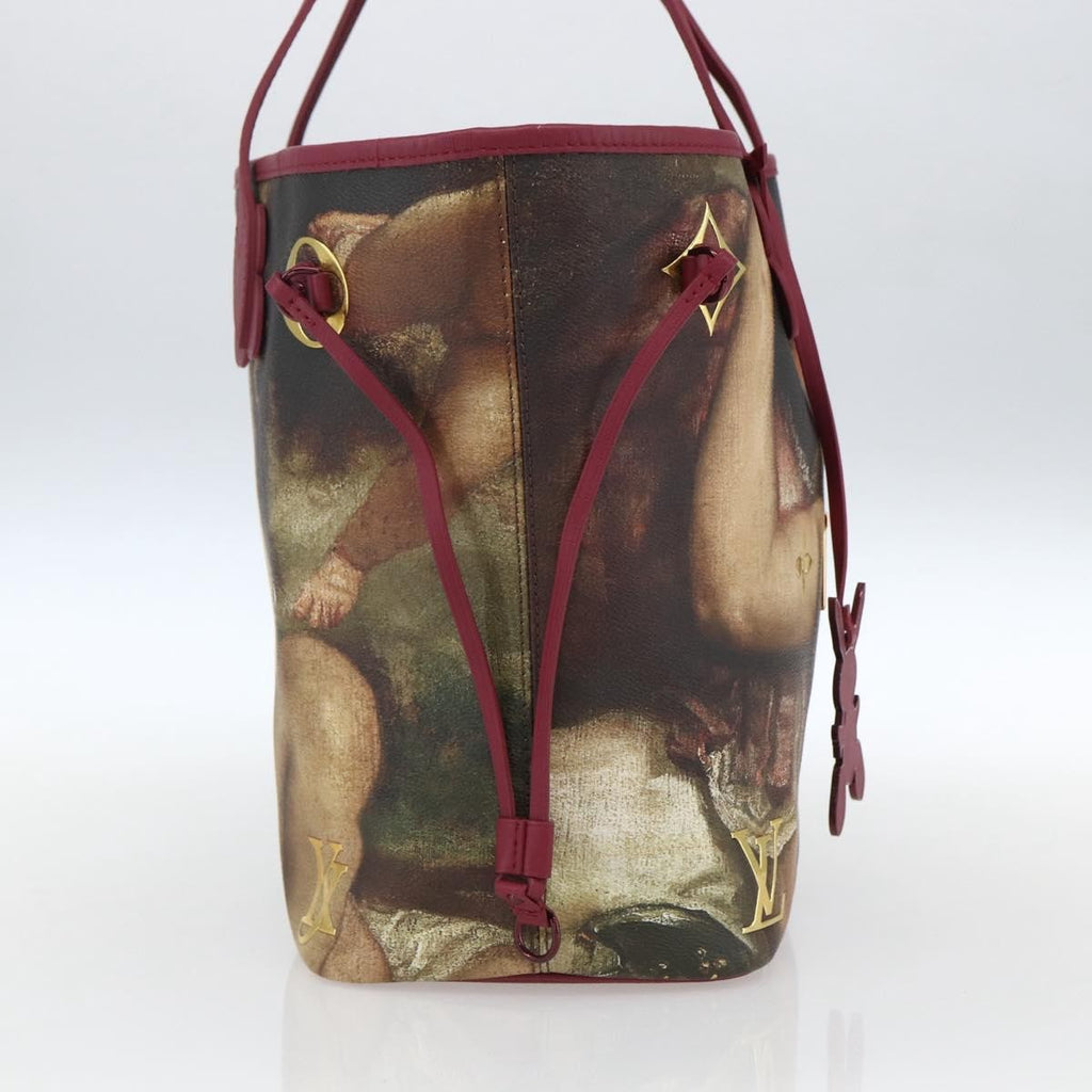 Louis Vuitton Neverfull Nm Tote Limited Edition Jeff Koons Titian Print Canvas Multicolour Canvas Tote Bag Bag (Pre-Owned)
