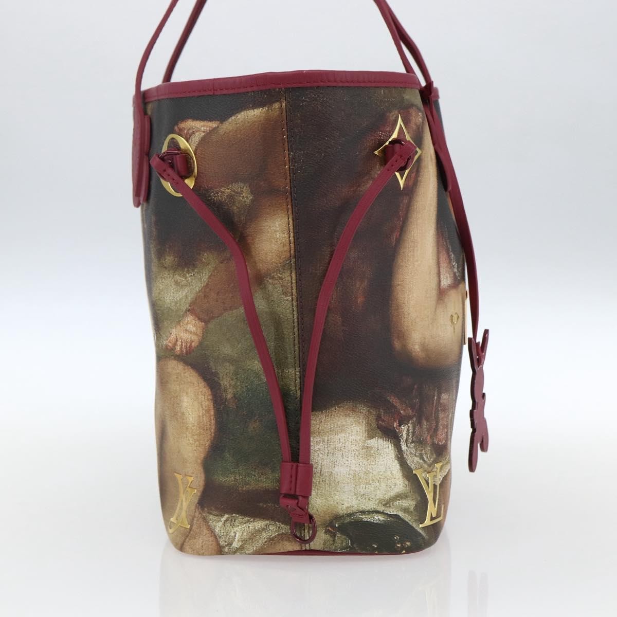 Louis Vuitton Neverfull Nm Tote Limited Edition Jeff Koons Titian Print Canvas Multicolour Canvas Tote Bag Bag (Pre-Owned)