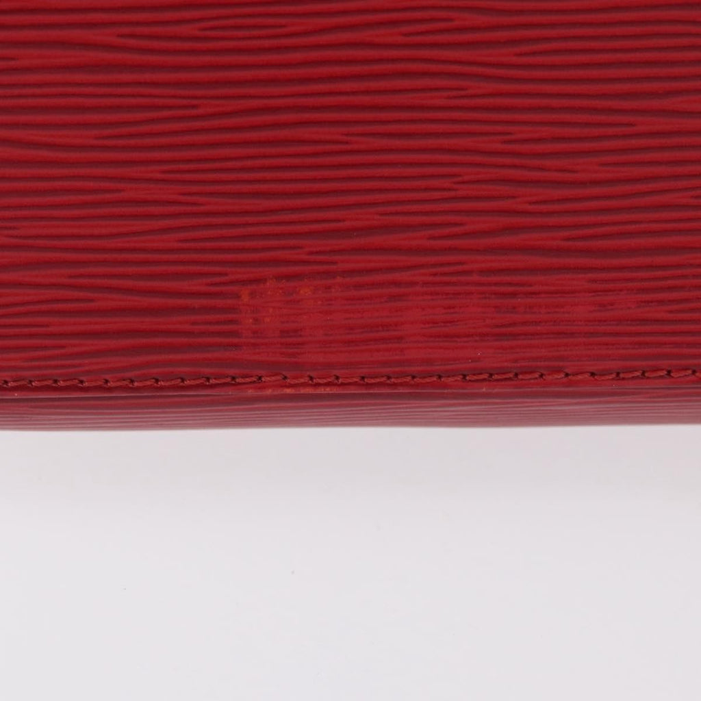 Louis Vuitton Pont Neuf Handbag Epi Leather Red Leather Handbag (Pre-Owned)