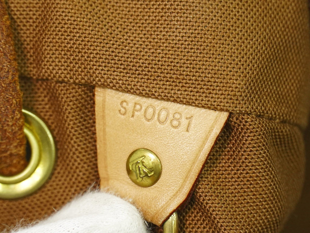 Louis Vuitton Vintage Montsouris Backpack Monogram Canvas Brown Canvas Backpack Bag (Pre-Owned)