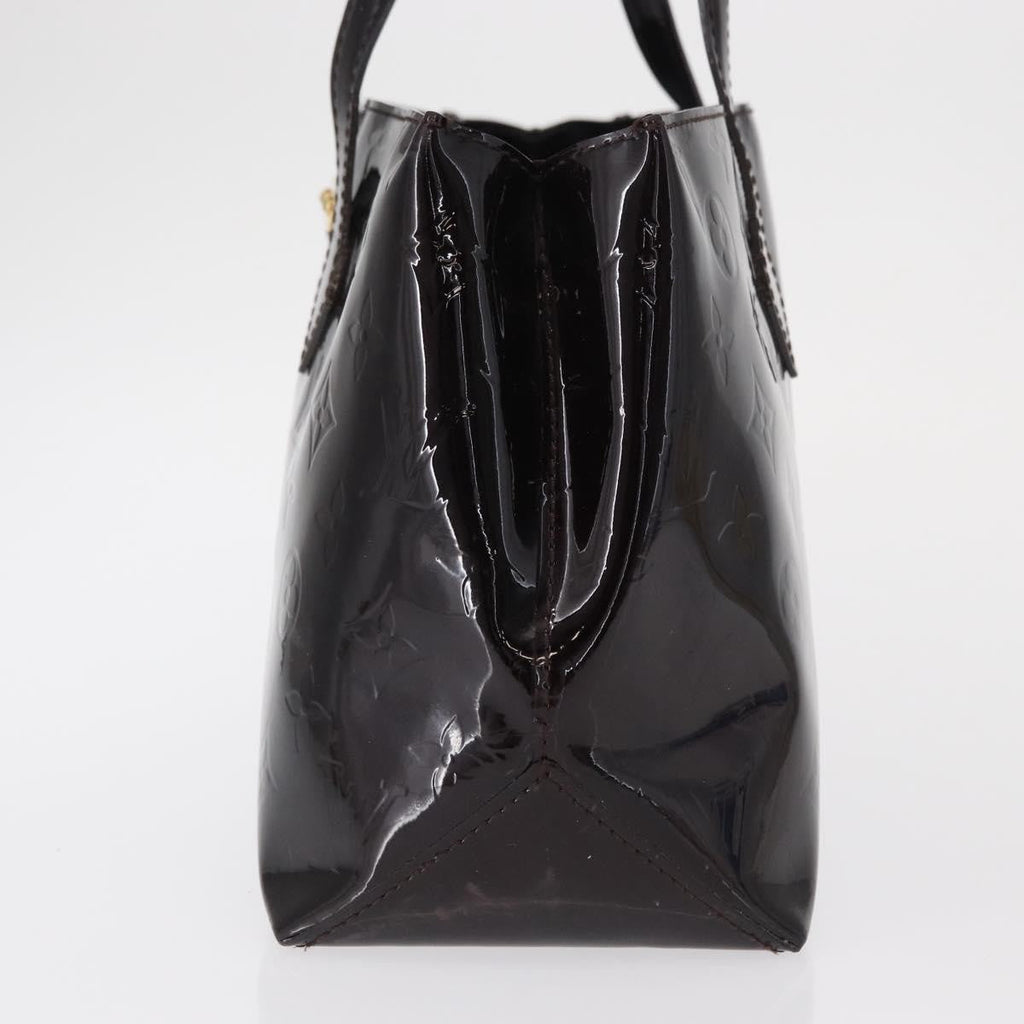 Louis Vuitton Wilshire Handbag Monogram Vernis Purple Patent_Leather Tote Bag Bag (Pre-Owned)