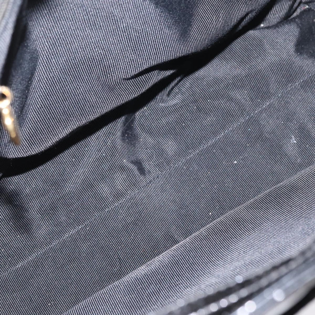 Chanel Vintage Timeless Chain Shoulder Bag Patent Black Patent_Leather Shoulder Bag Bag (Pre-Owned)