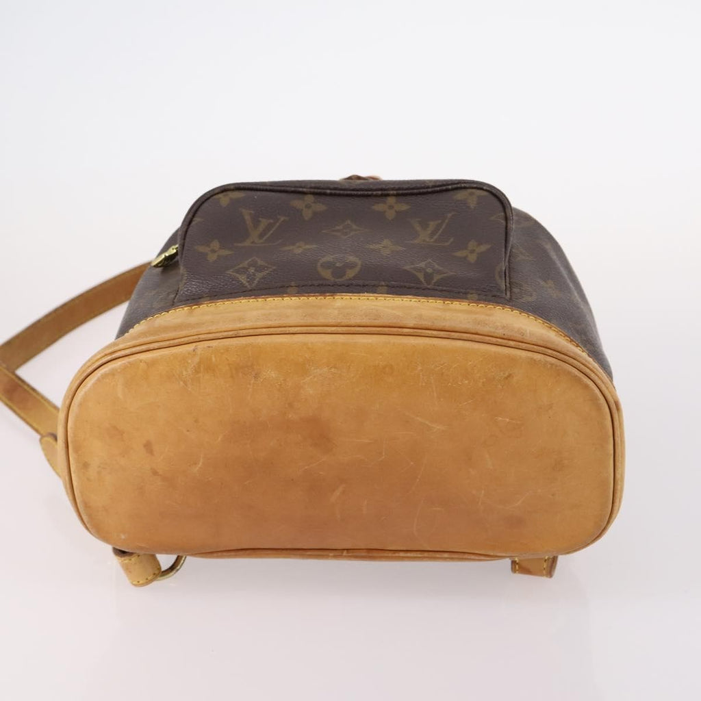 Louis Vuitton Vintage Montsouris Backpack Monogram Canvas Brown Canvas Backpack Bag (Pre-Owned)