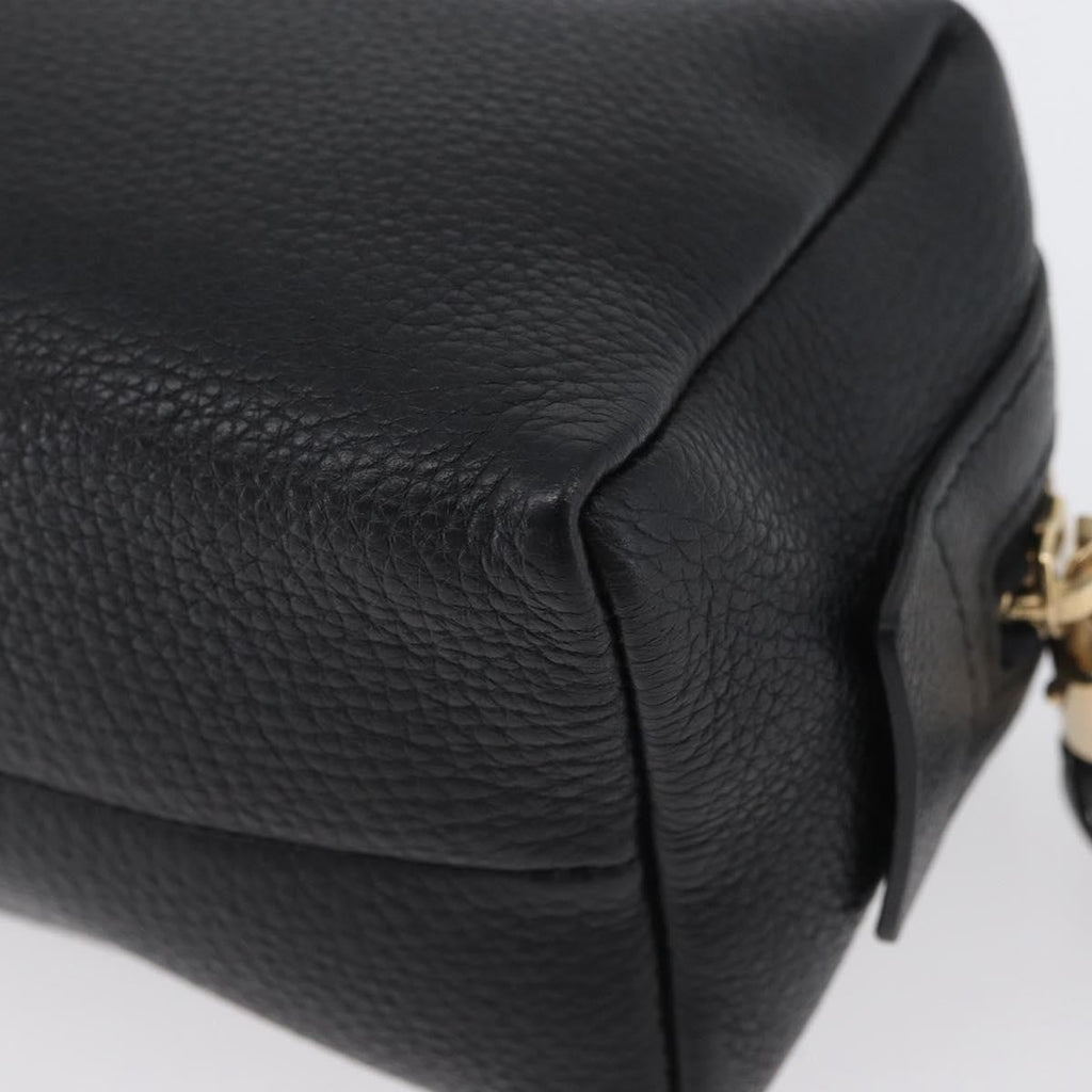 Gucci Soho Toiletry Pouch Leather Black Leather Clutche & Pouche Bag (Pre-Owned)