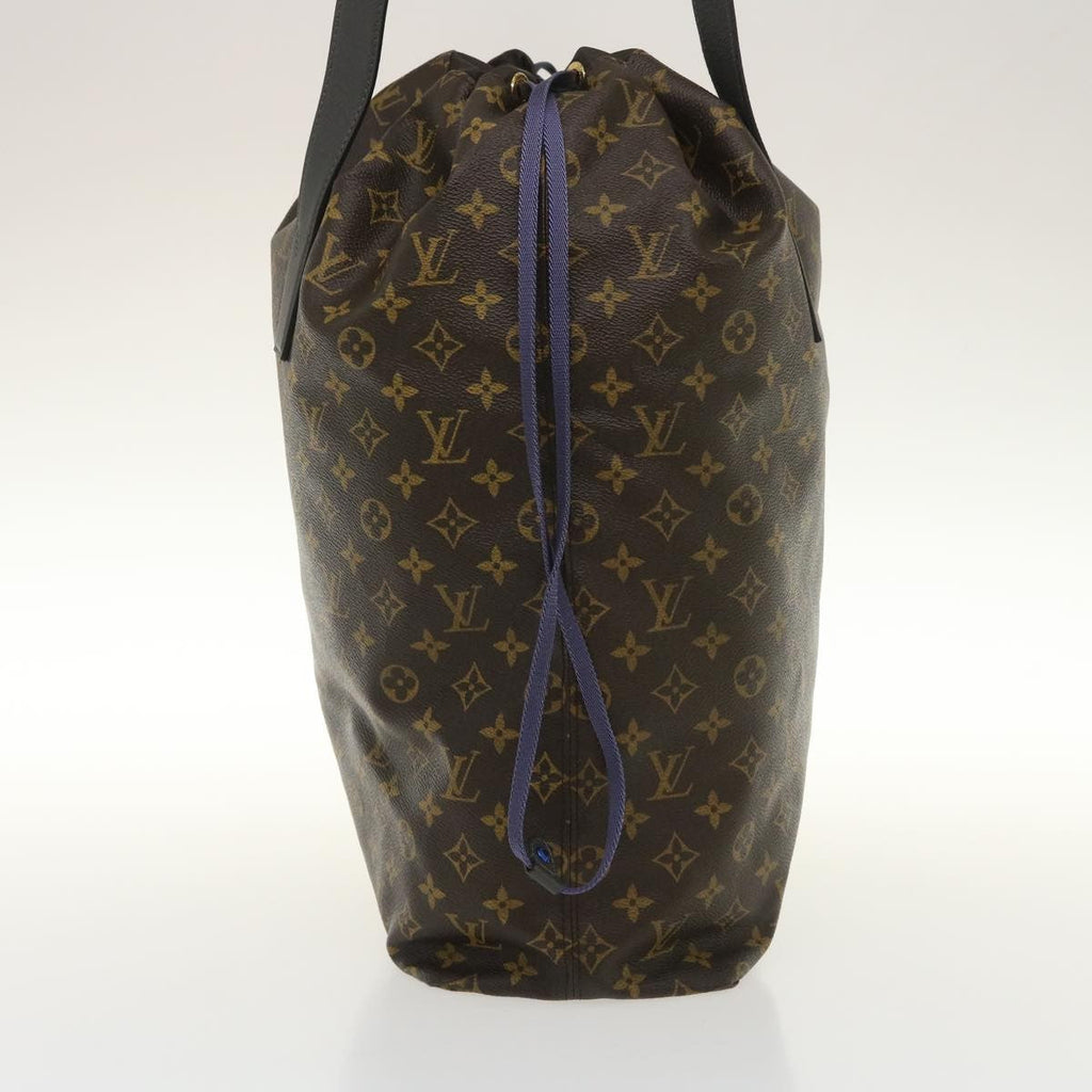 Louis Vuitton Cabas Light Drawstring Bag Monogram Split Canvas Brown Canvas Tote Bag Bag (Pre-Owned)