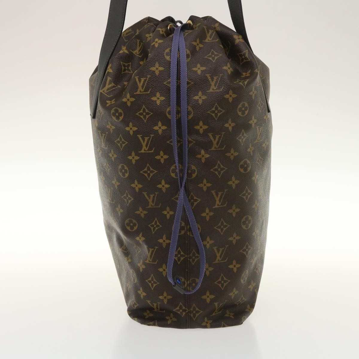 Louis Vuitton Cabas Light Drawstring Bag Monogram Split Canvas Brown Canvas Tote Bag Bag (Pre-Owned)