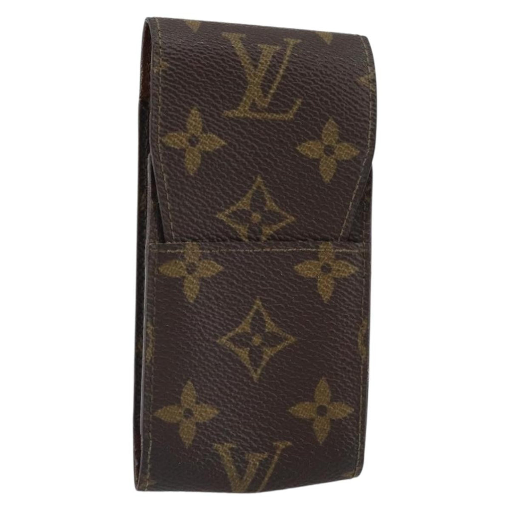 Louis Vuitton Etui Cigarette Case Monogram Canvas Brown Canvas Wallets Accessory (Pre-Owned)