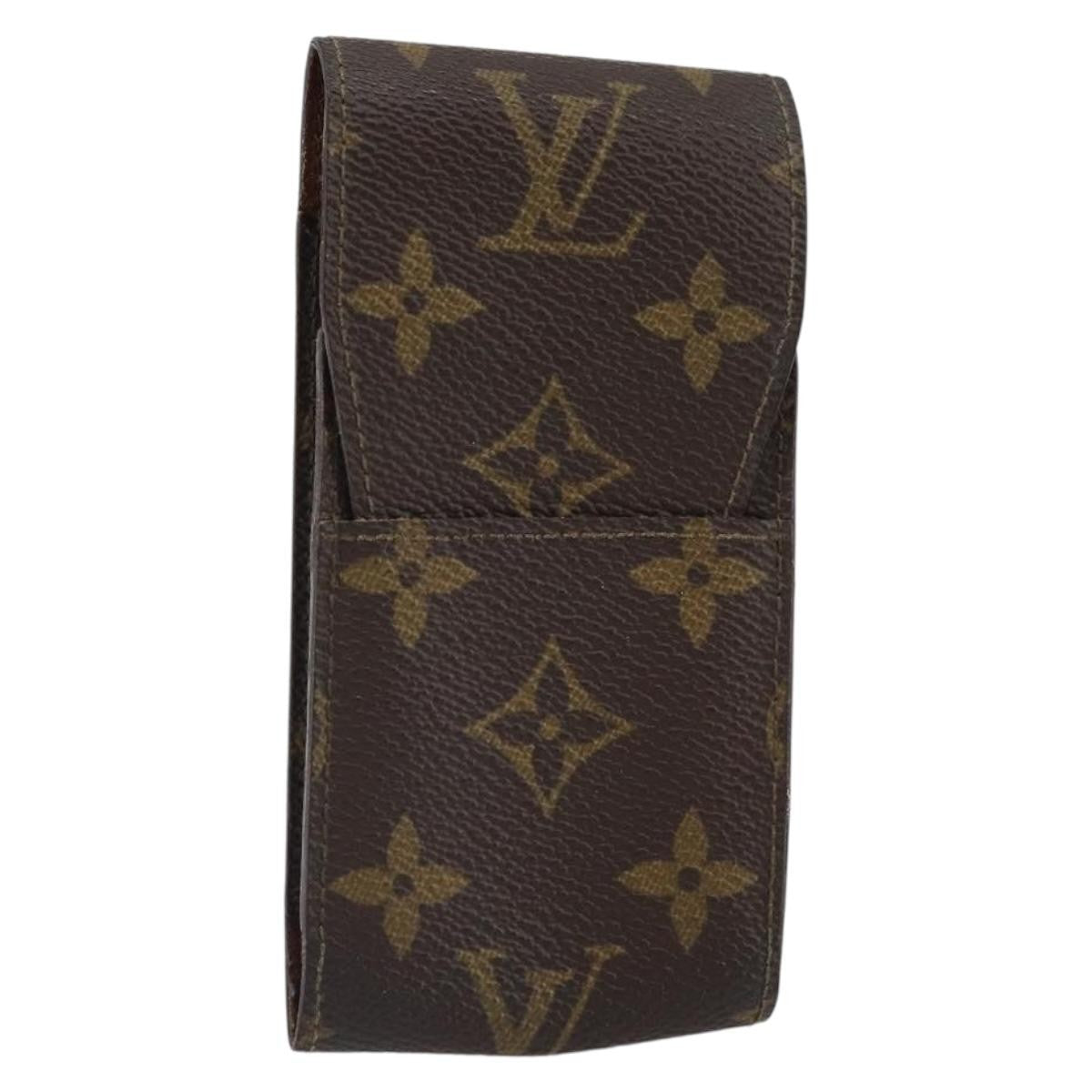 Louis Vuitton Etui Cigarette Case Monogram Canvas Brown Canvas Wallets Accessory (Pre-Owned)