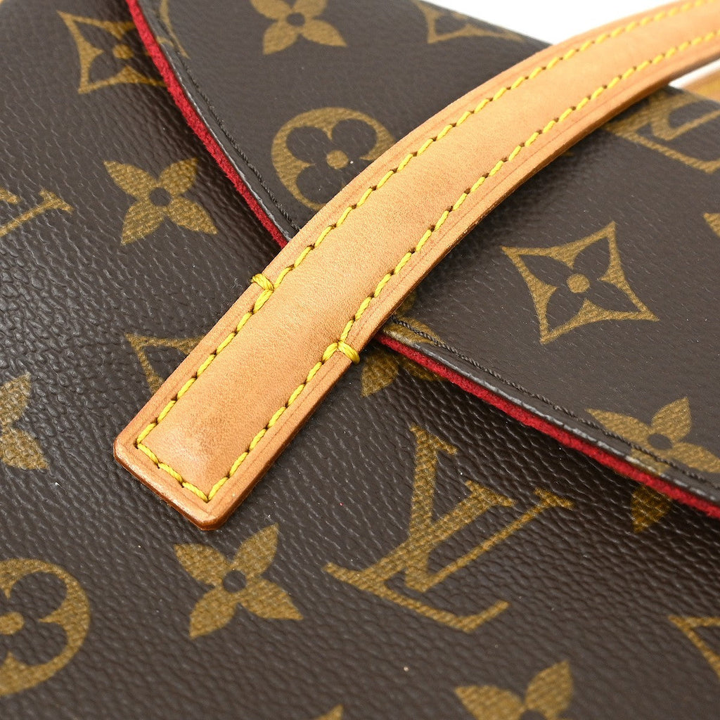 Louis Vuitton Sonatine Handbag Monogram Canvas Brown Canvas Handbag (Pre-Owned)