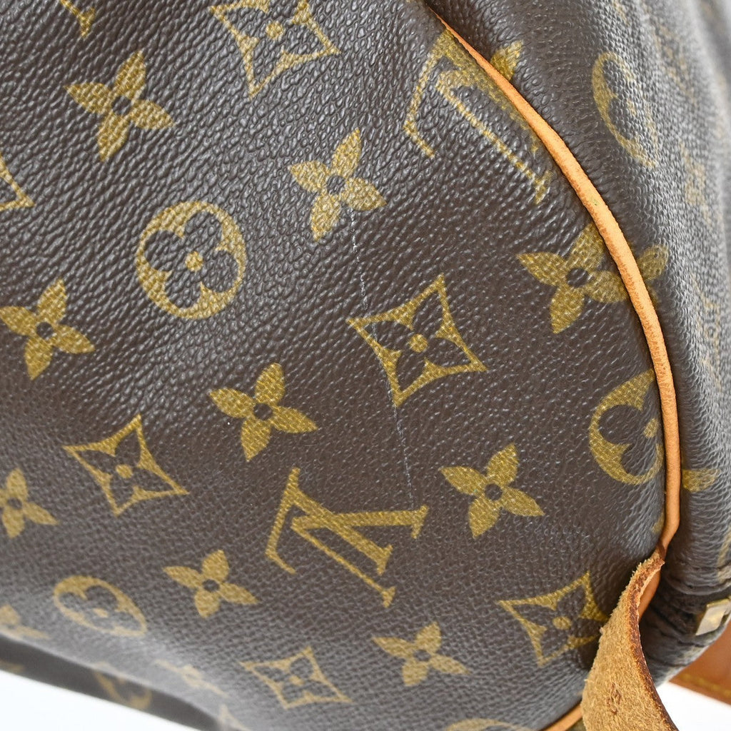 Louis Vuitton Keepall Bag Monogram Canvas Brown Canvas Travel Bag Bag (Pre-Owned)