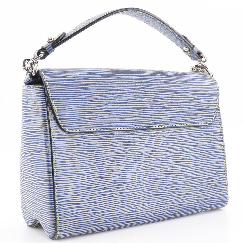 Louis Vuitton Twist Handbag Epi Leather Blue Leather Shoulder Bag Bag (Pre-Owned)