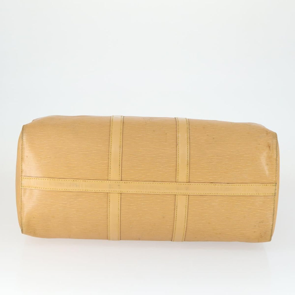 Louis Vuitton Keepall Bag Epi Leather Beige Leather Travel Bag Bag (Pre-Owned)