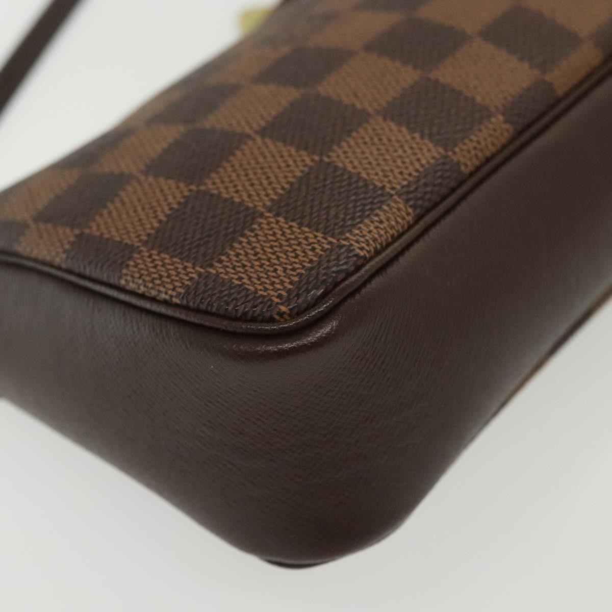 Louis Vuitton Trousse Make Up Bag Damier Canvas Brown Canvas Shoulder Bag Bag (Pre-Owned)