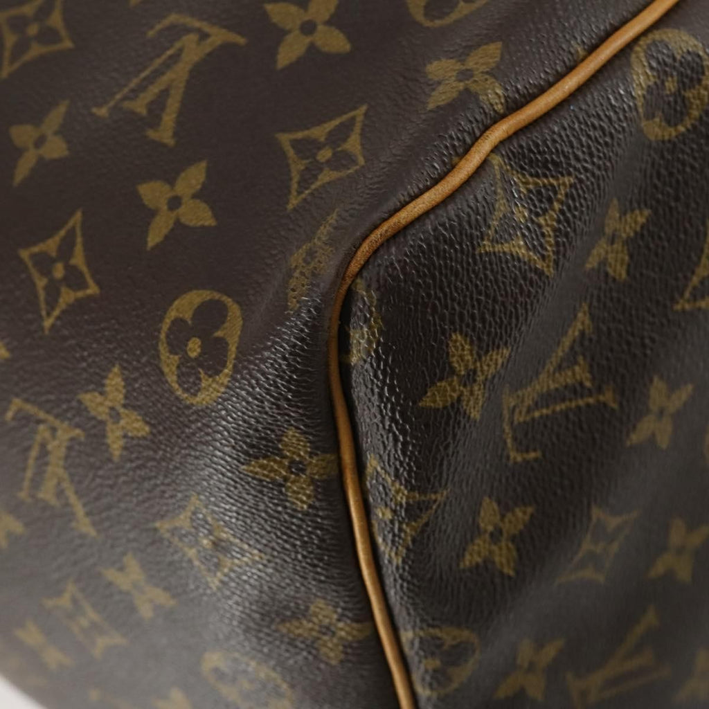 Louis Vuitton Keepall Bag Monogram Canvas Brown Canvas Travel Bag Bag (Pre-Owned)