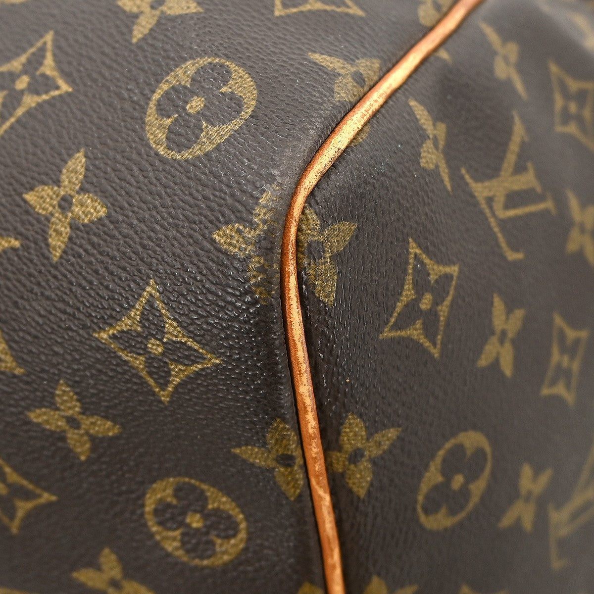 Louis Vuitton Keepall Bag Monogram Canvas Brown Canvas Travel Bag Bag (Pre-Owned)