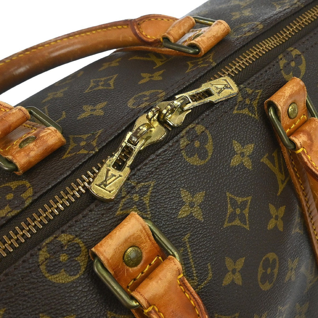 Louis Vuitton Keepall Bag Monogram Canvas Brown Canvas Travel Bag Bag (Pre-Owned)