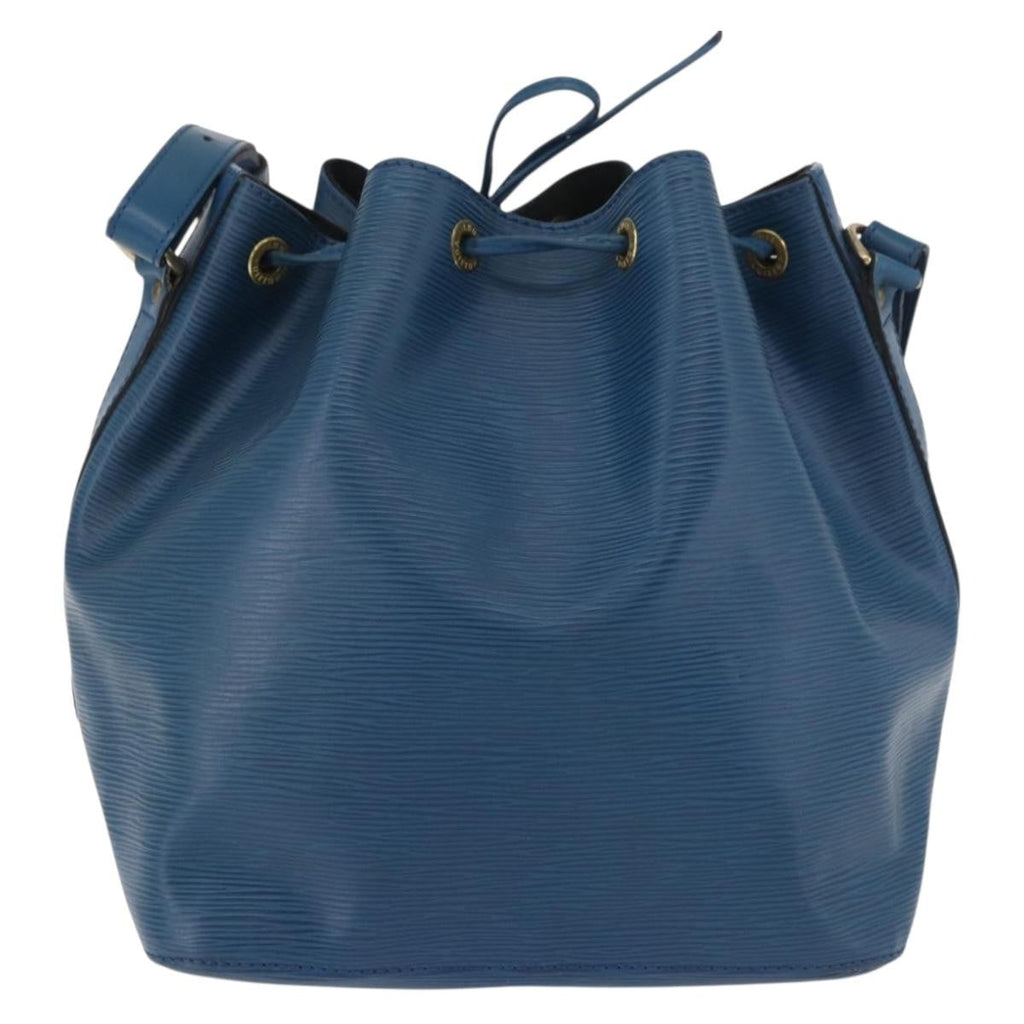 Louis Vuitton Petit Noe Handbag Epi Leather Blue Leather Shoulder Bag Bag (Pre-Owned)